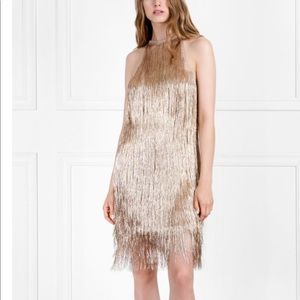 Rachel Zoe Nova dress in light gold size small